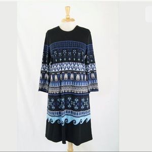 J. McLaughlin Tribal Print Ponte Knit Dress